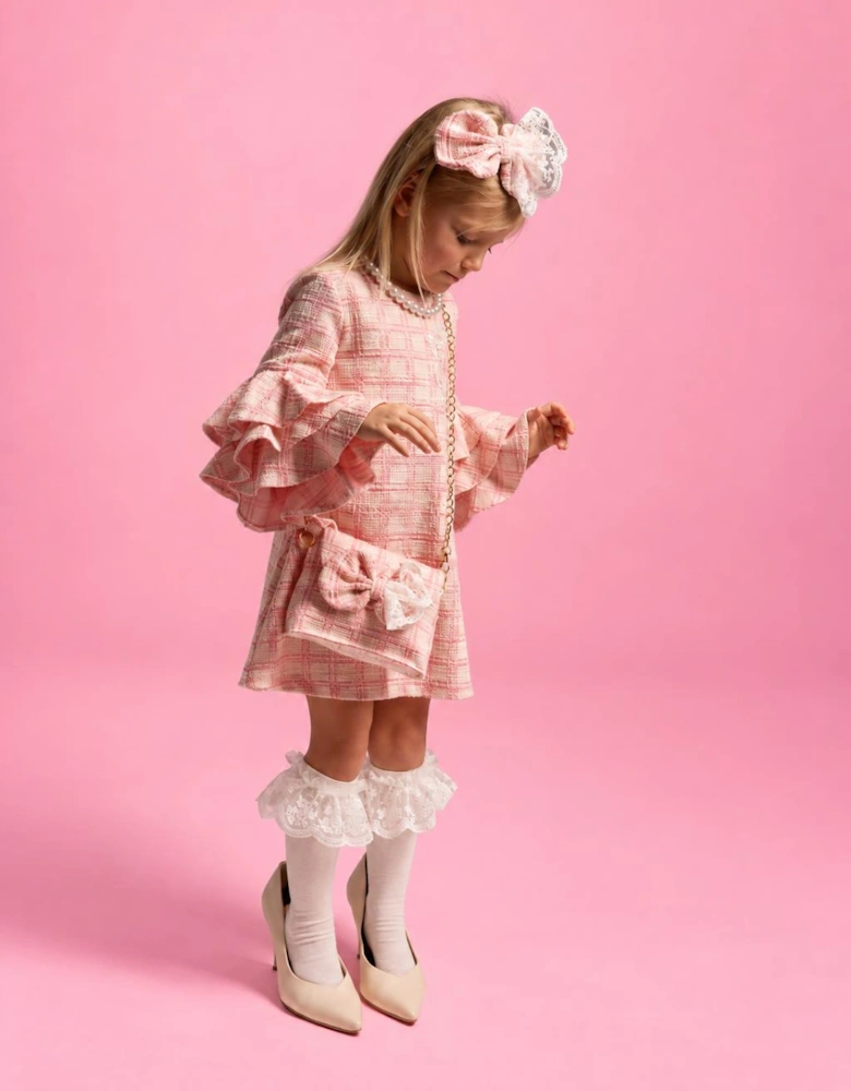 Girls Ivory Lace Frill Knee Socks