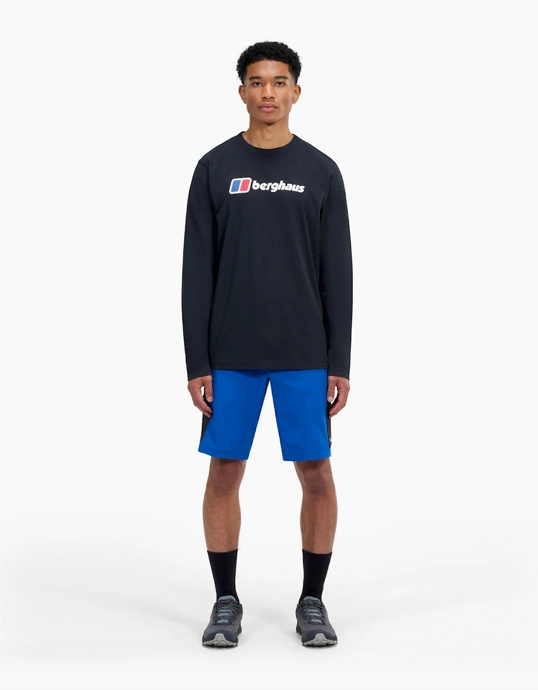 Berghaus Men's Berghaus Mens Big Logo Long Sleeve T-Shirt - Black