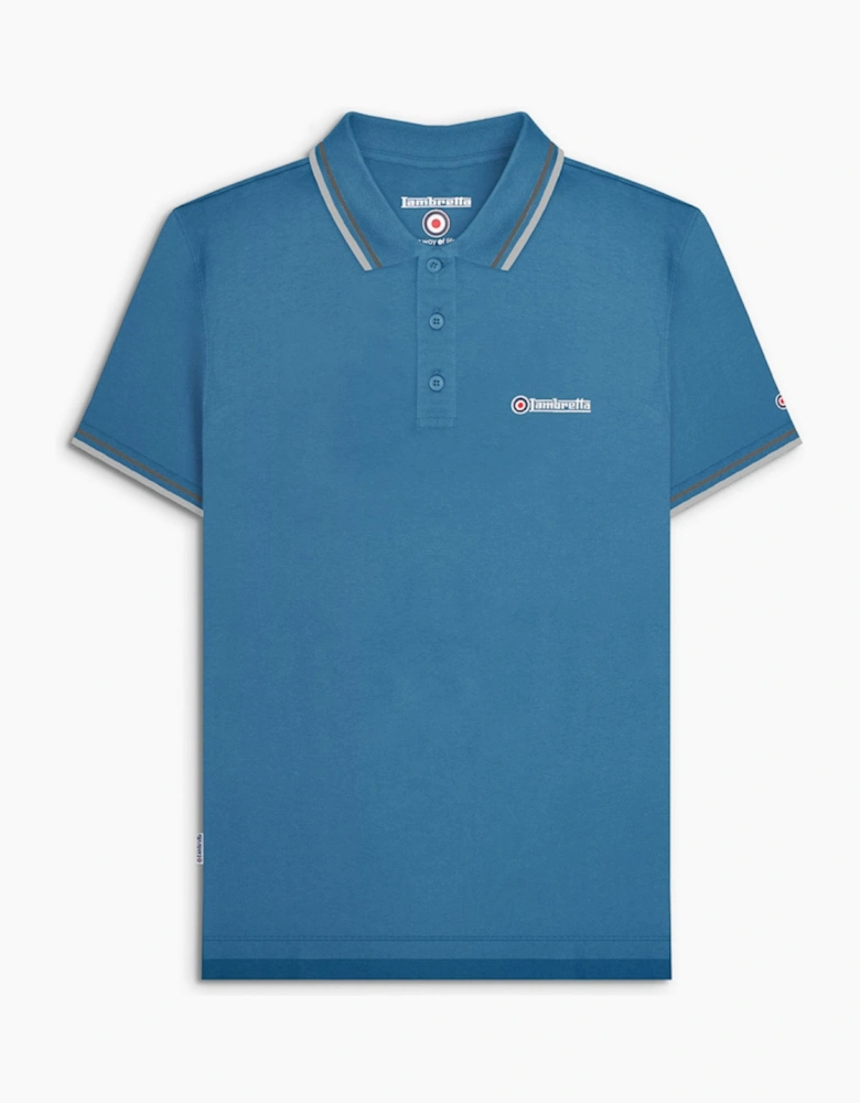 Lambretta Mens Twin Tipped Retro Polo Shirt