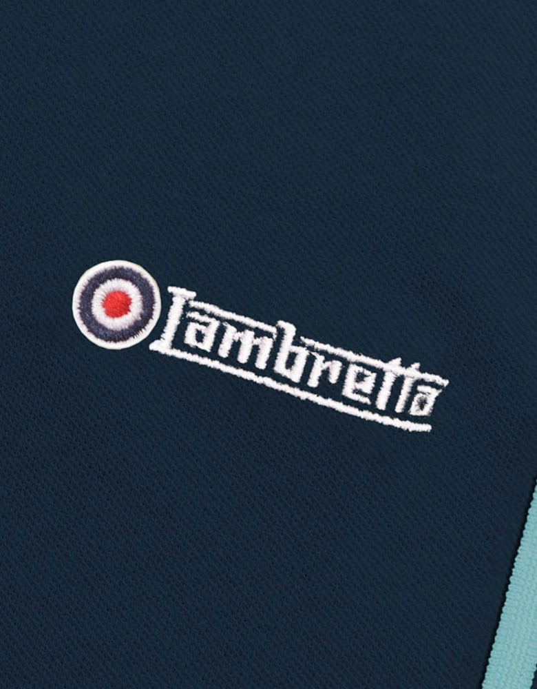 Lambretta Mens Twin Tipped Retro Polo Shirt