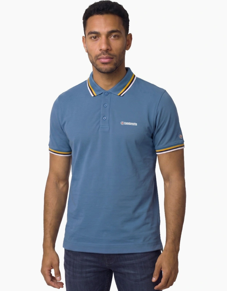 Lambretta Mens Twin Tipped Retro Polo Shirt