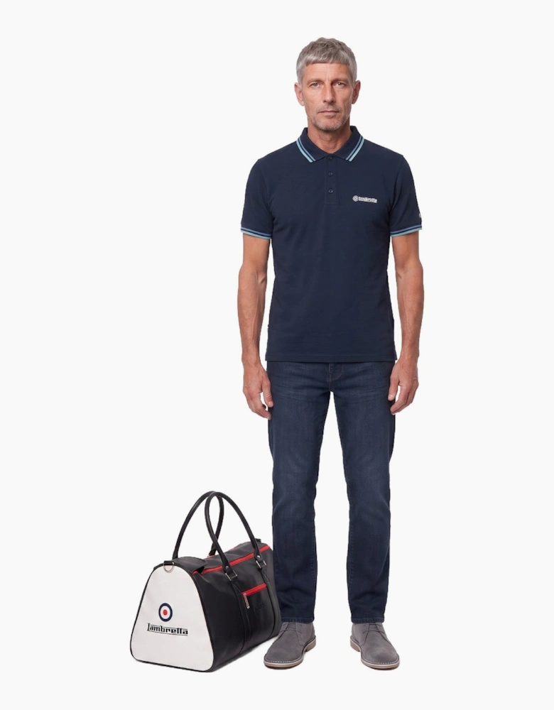 Lambretta Mens Twin Tipped Retro Polo Shirt