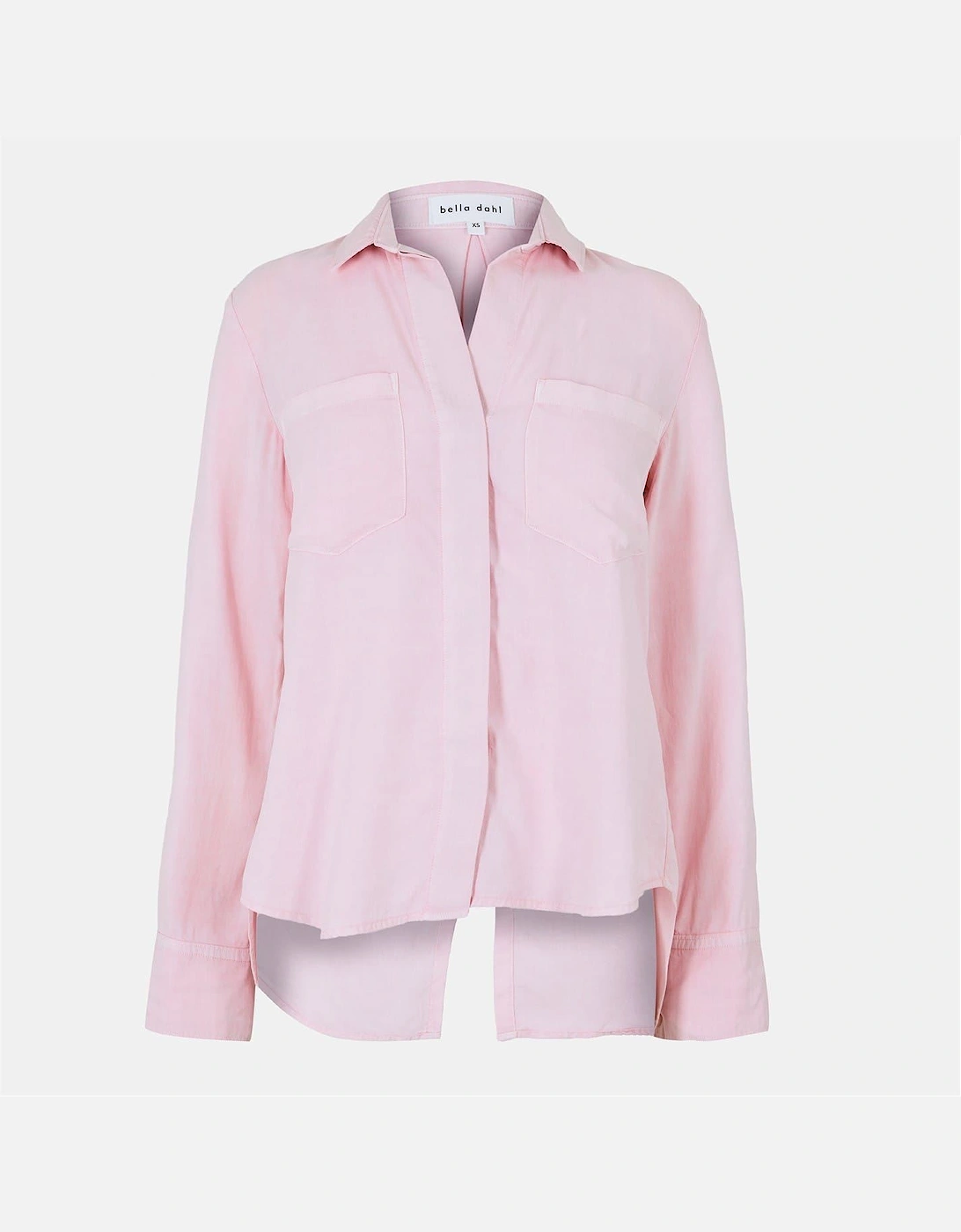 Back Slit Relaxed Fit Long Sleeve Shirt