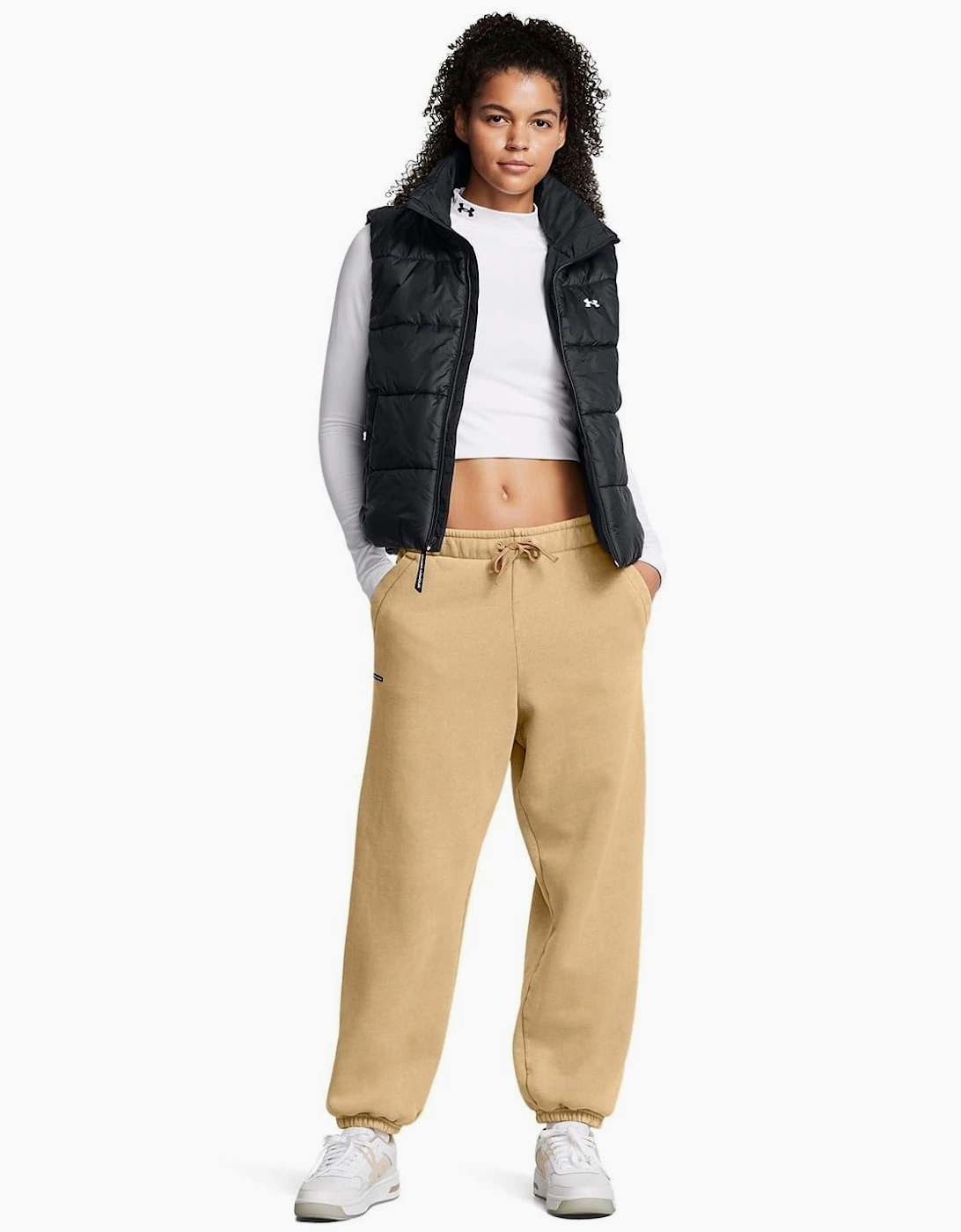 Solid Patterned Icon Fleece Joggers