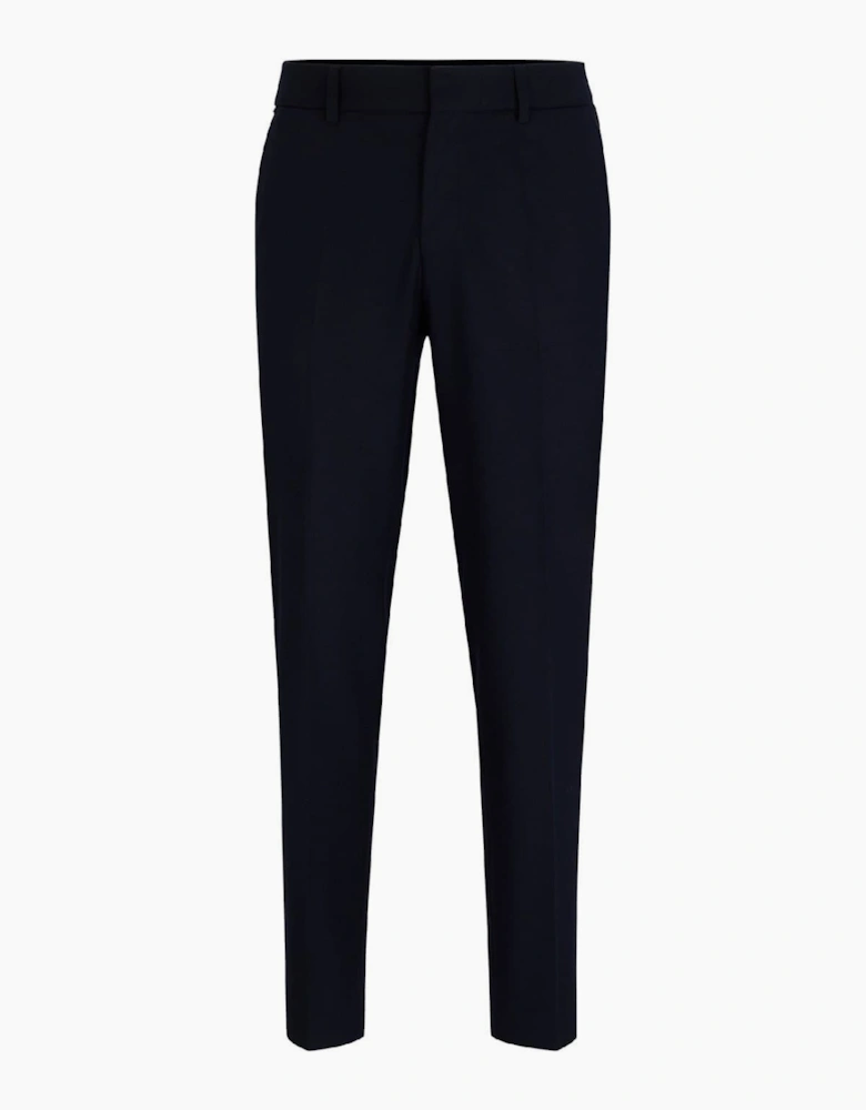 Genius Solid Patterned Straight Trousers
