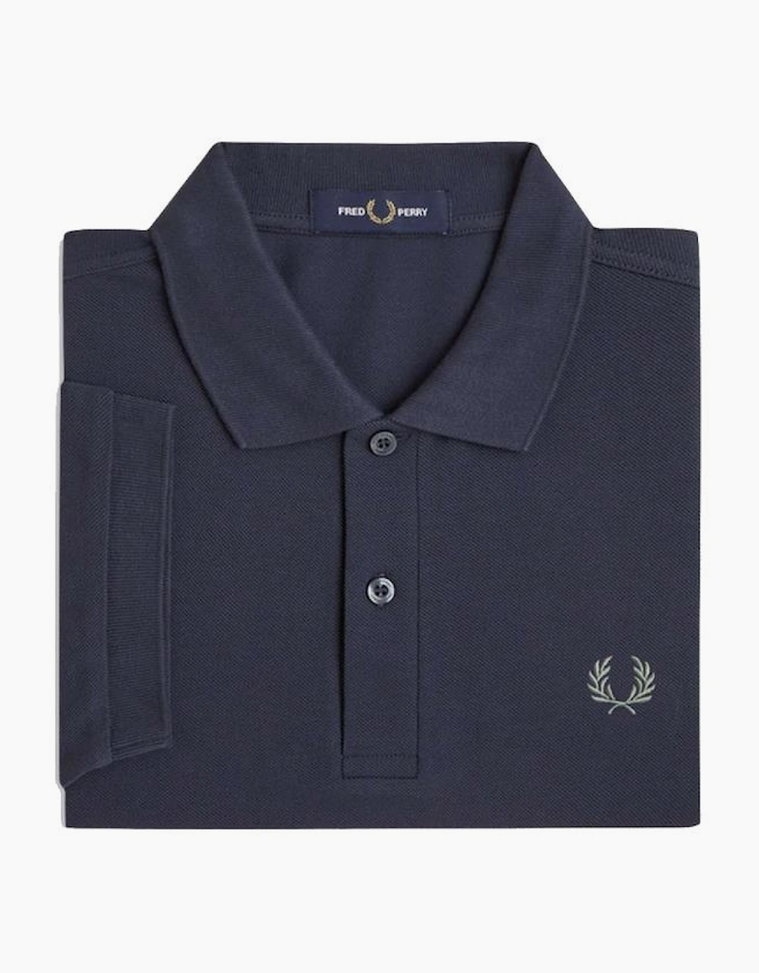 Fred Perry Plain Polo Shirt Dark Airforce/Seagrass