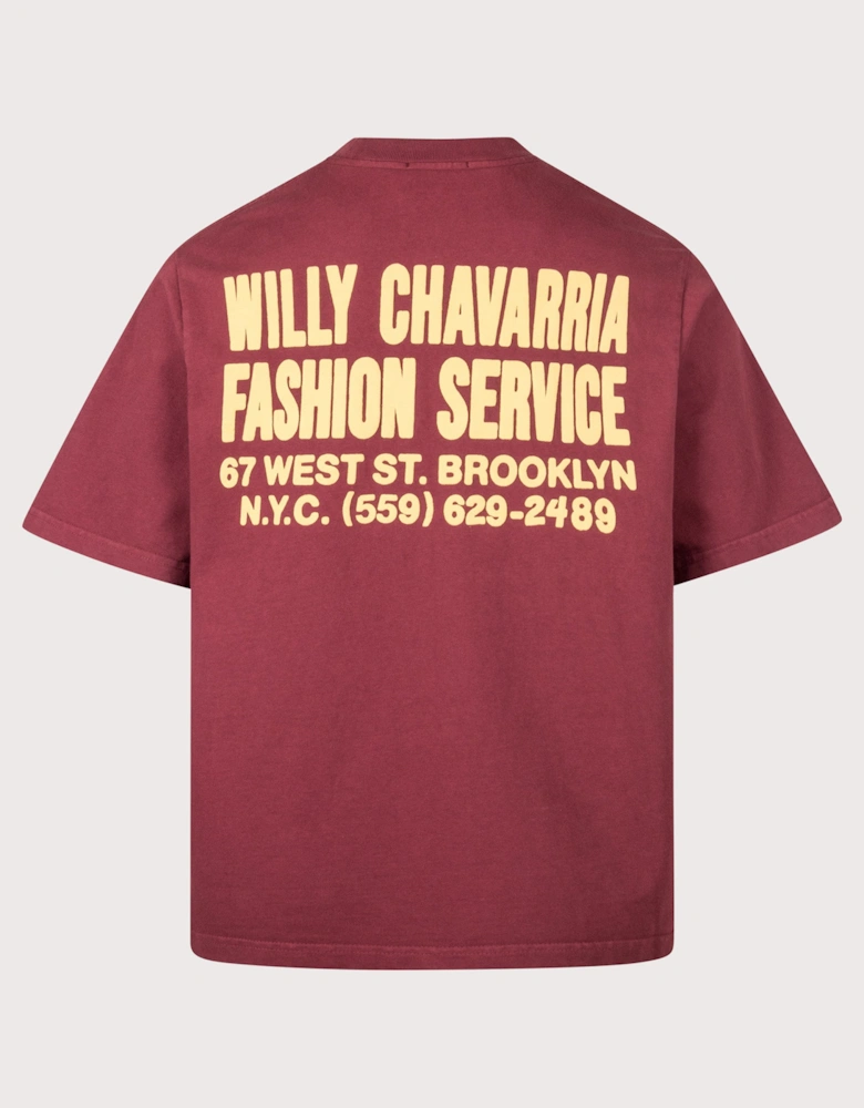 Relaxed Fit Willy Chavarria Fashion Services Standard T-Shirt