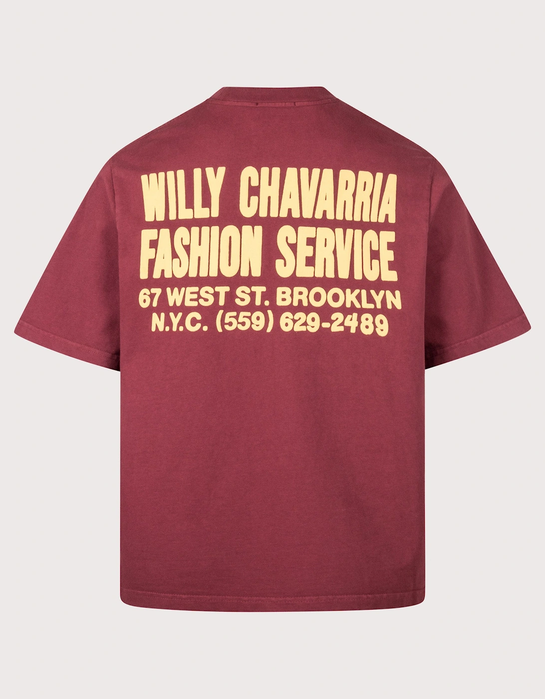 Relaxed Fit Willy Chavarria Fashion Services Standard T-Shirt