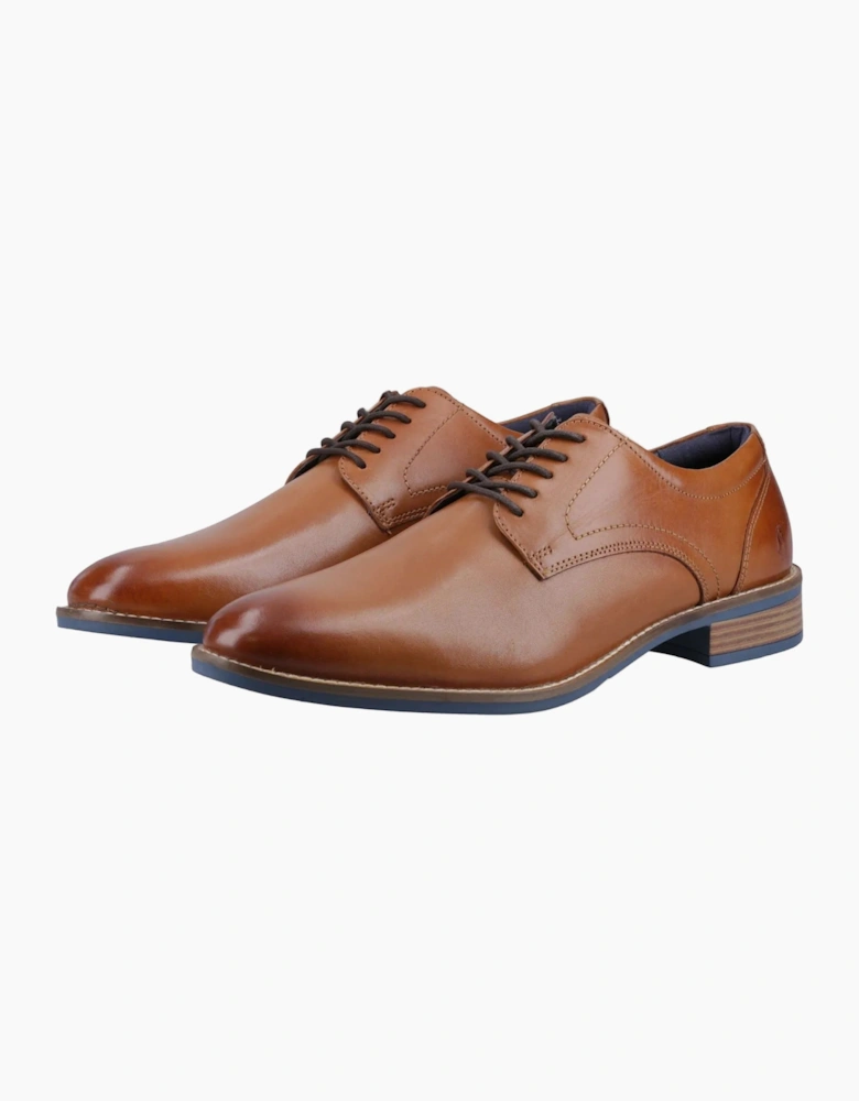 Hush Puppies Damien Lace Up Leather Men's Tan Lace-Up Shoes