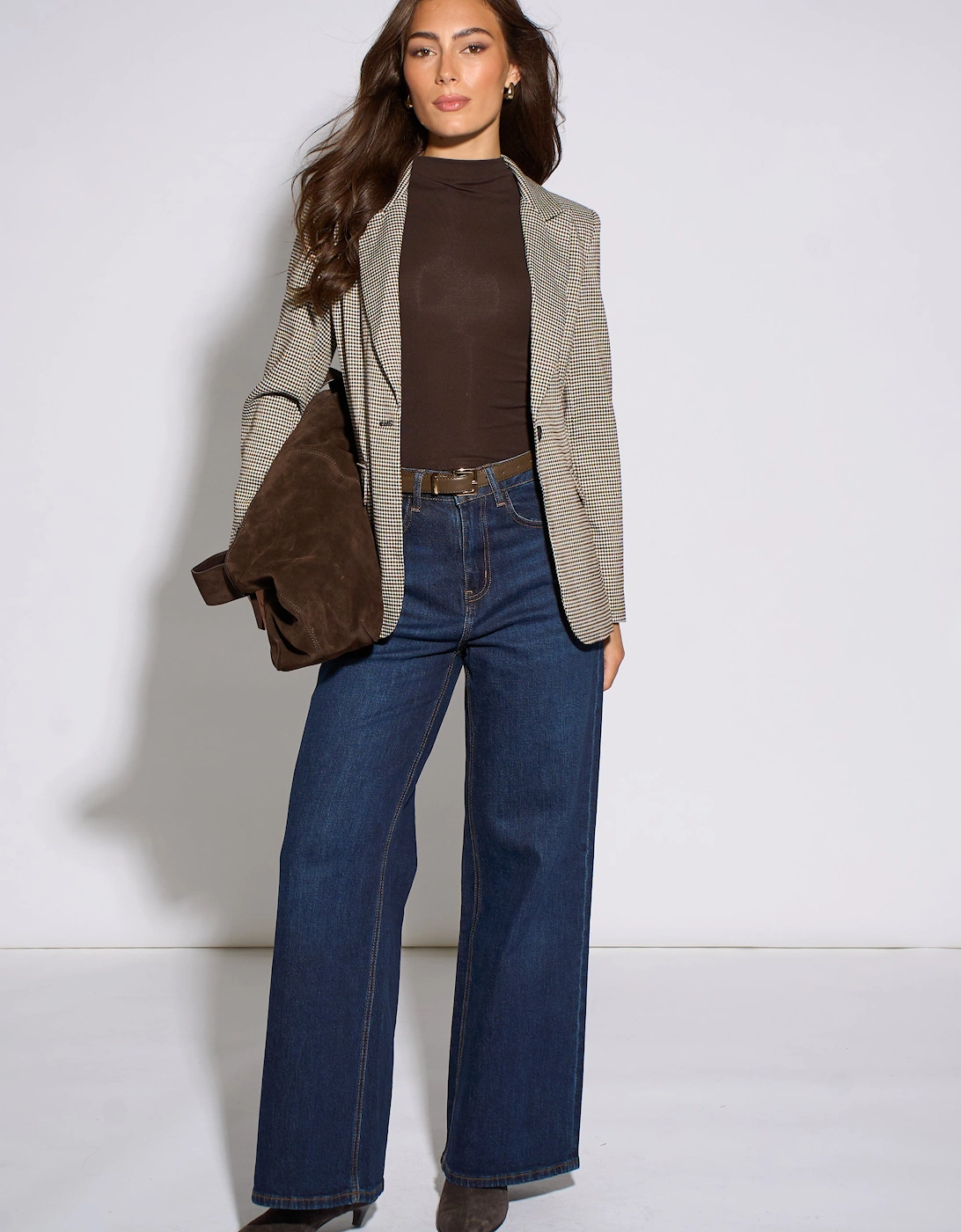 Neutral Tweed Heritage Blazer Jacket
