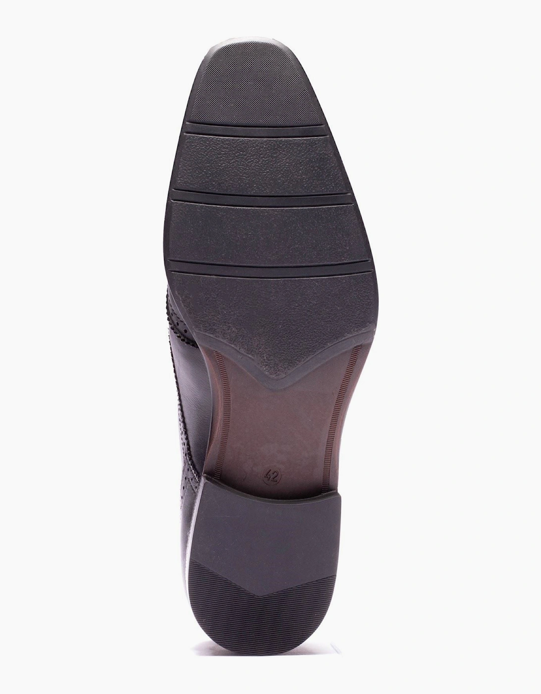 Base London Sloane Leather Men's Black Brogues Shoes