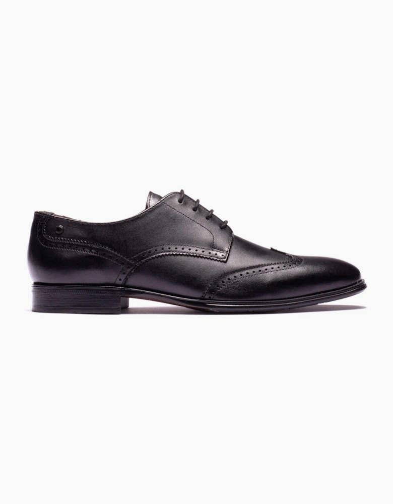Base London Sloane Leather Men's Black Brogues Shoes