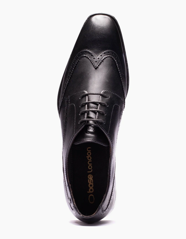 Base London Sloane Leather Men's Black Brogues Shoes