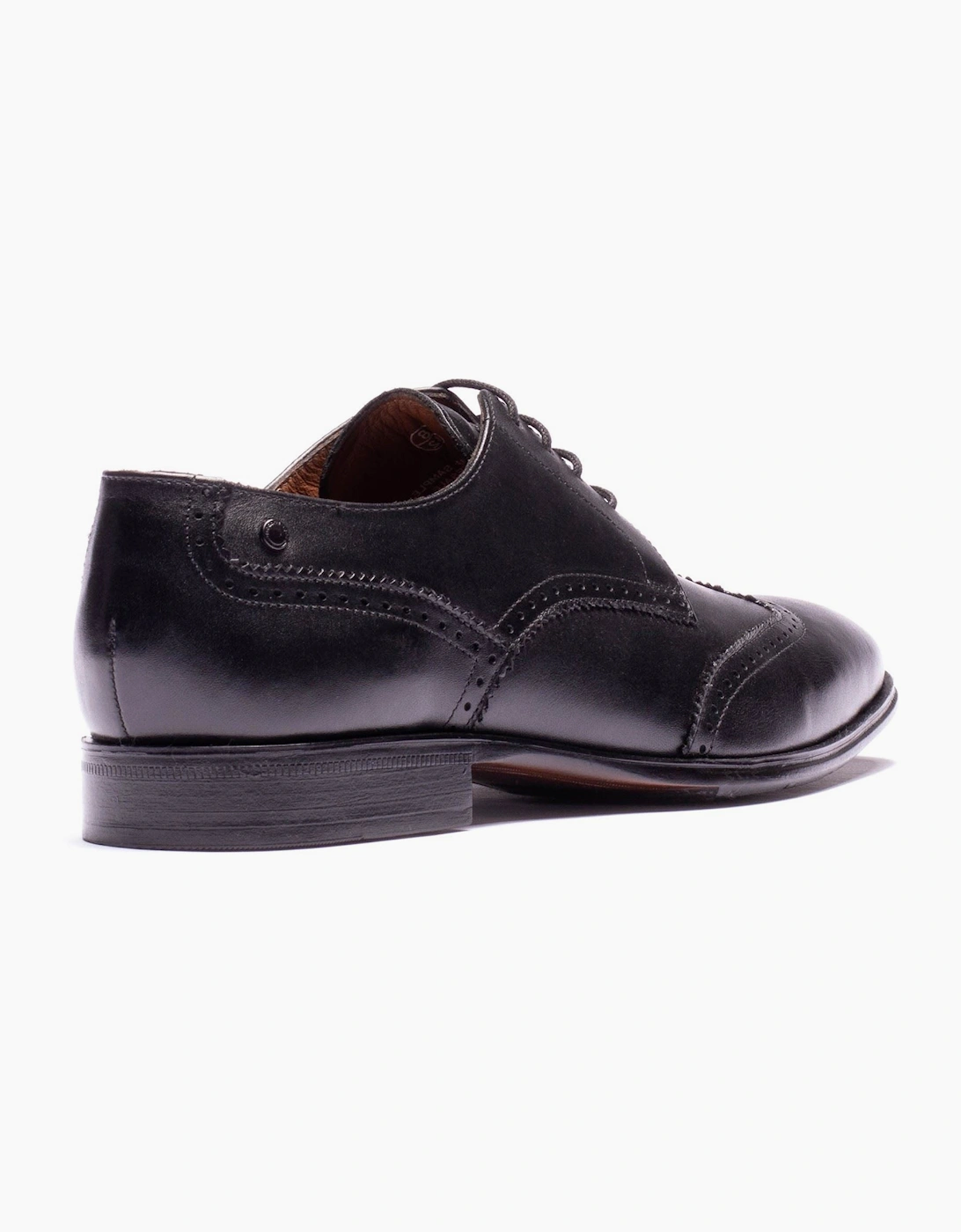 Base London Sloane Leather Men's Black Brogues Shoes
