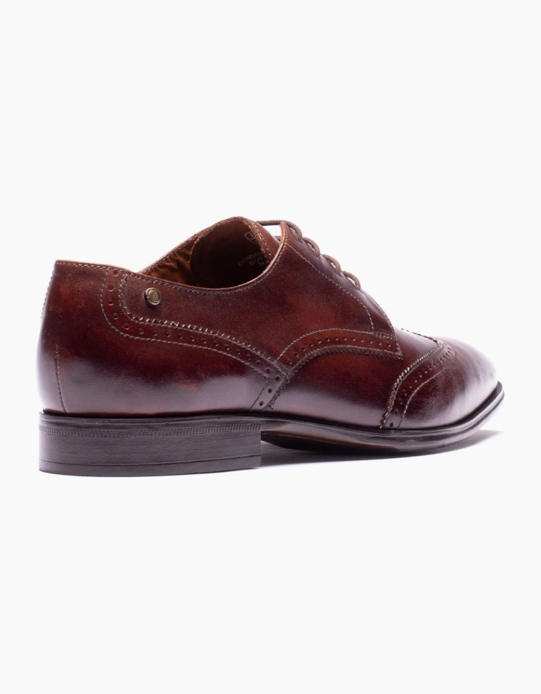Base London Sloane Leather Men's Brown Brogues Shoes