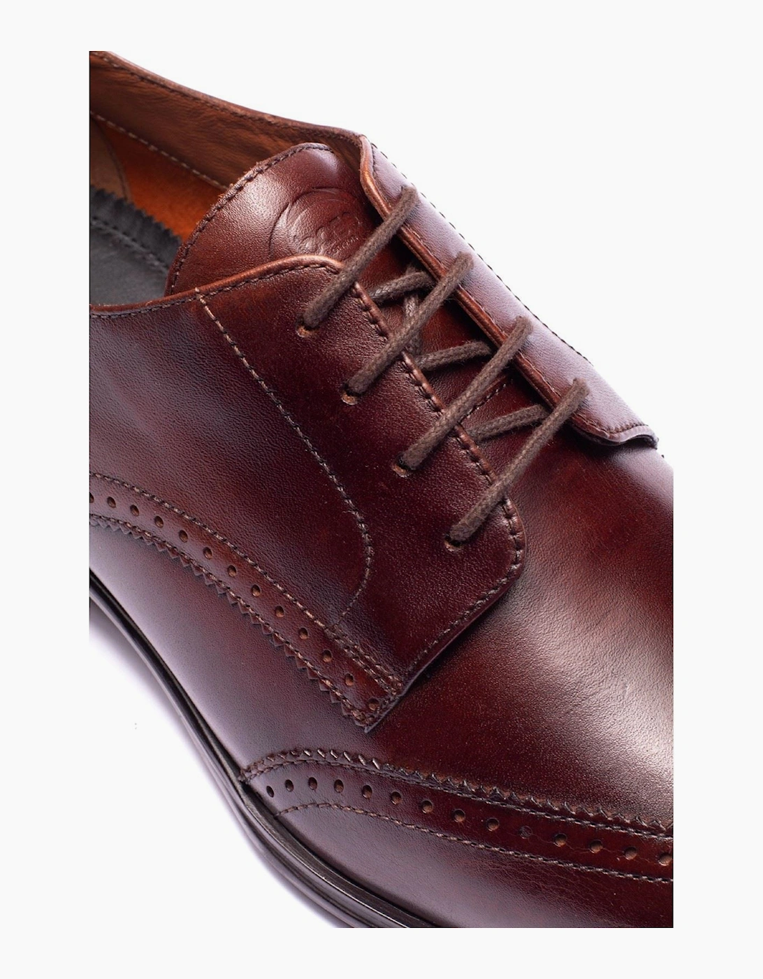 Base London Sloane Leather Men's Brown Brogues Shoes