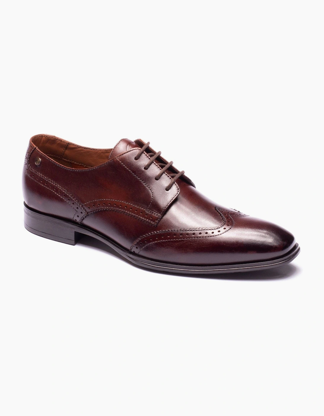 Base London Sloane Leather Men's Brown Brogues Shoes