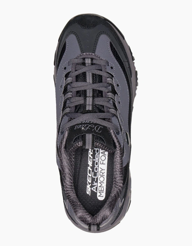 Skechers D'Lites Modern Classic Leather Women's Black/Charcoal Trainers