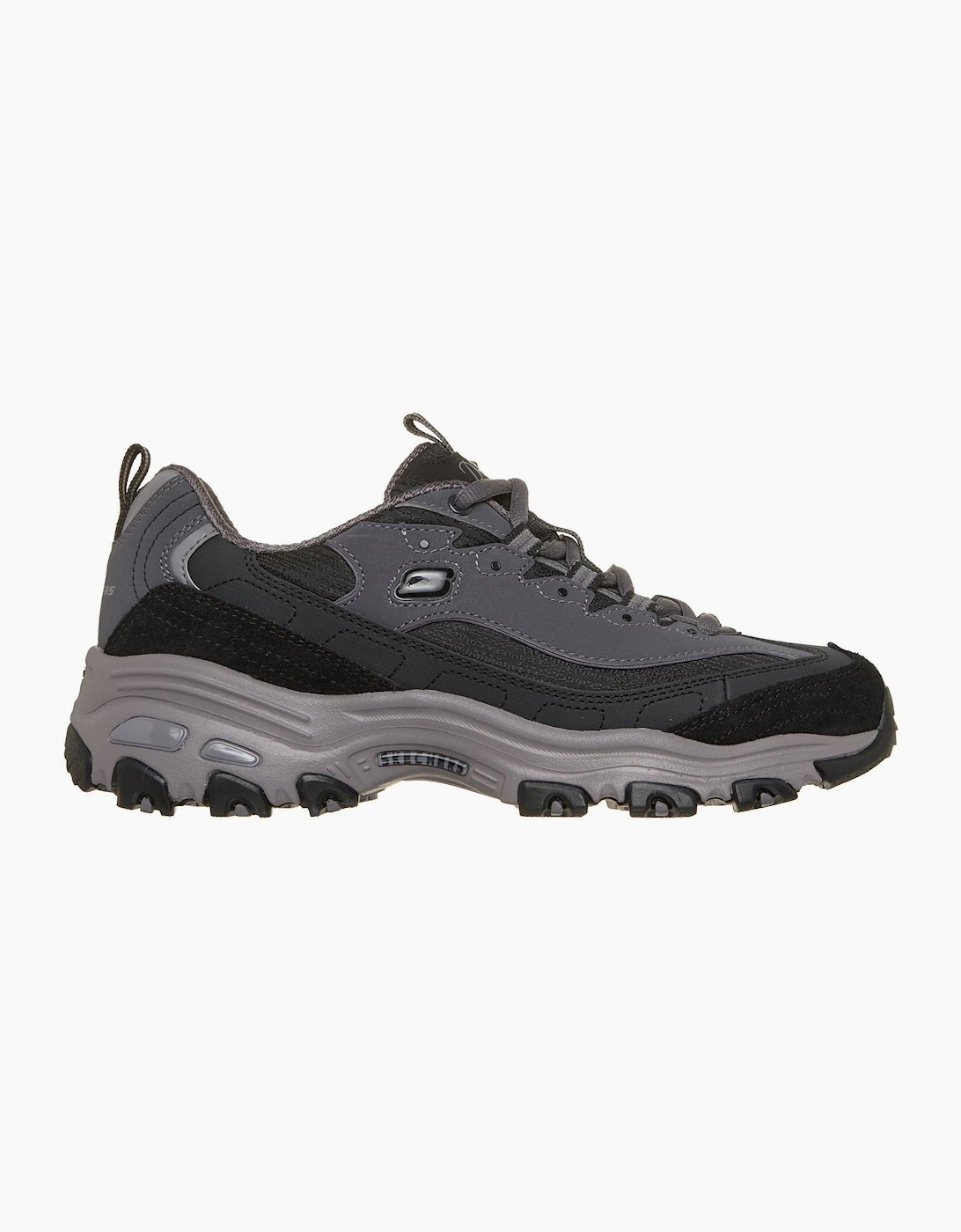 Skechers D'Lites Modern Classic Leather Women's Black/Charcoal Trainers