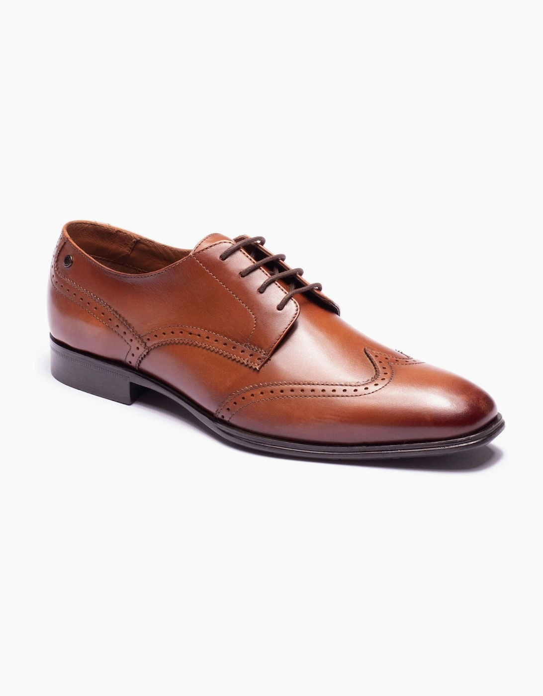 Base London Sloane Leather Men's Tan Brogues Shoes