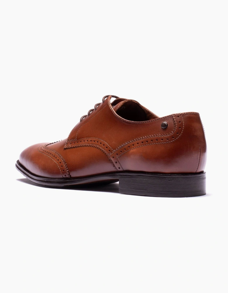 Base London Sloane Leather Men's Tan Brogues Shoes