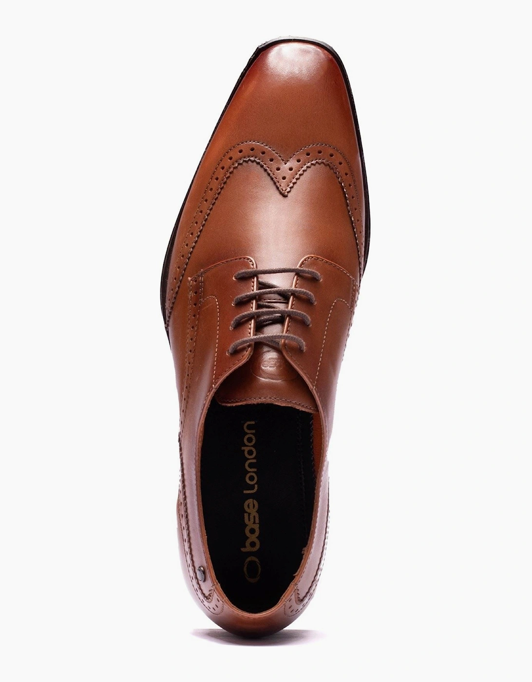 Base London Sloane Leather Men's Tan Brogues Shoes