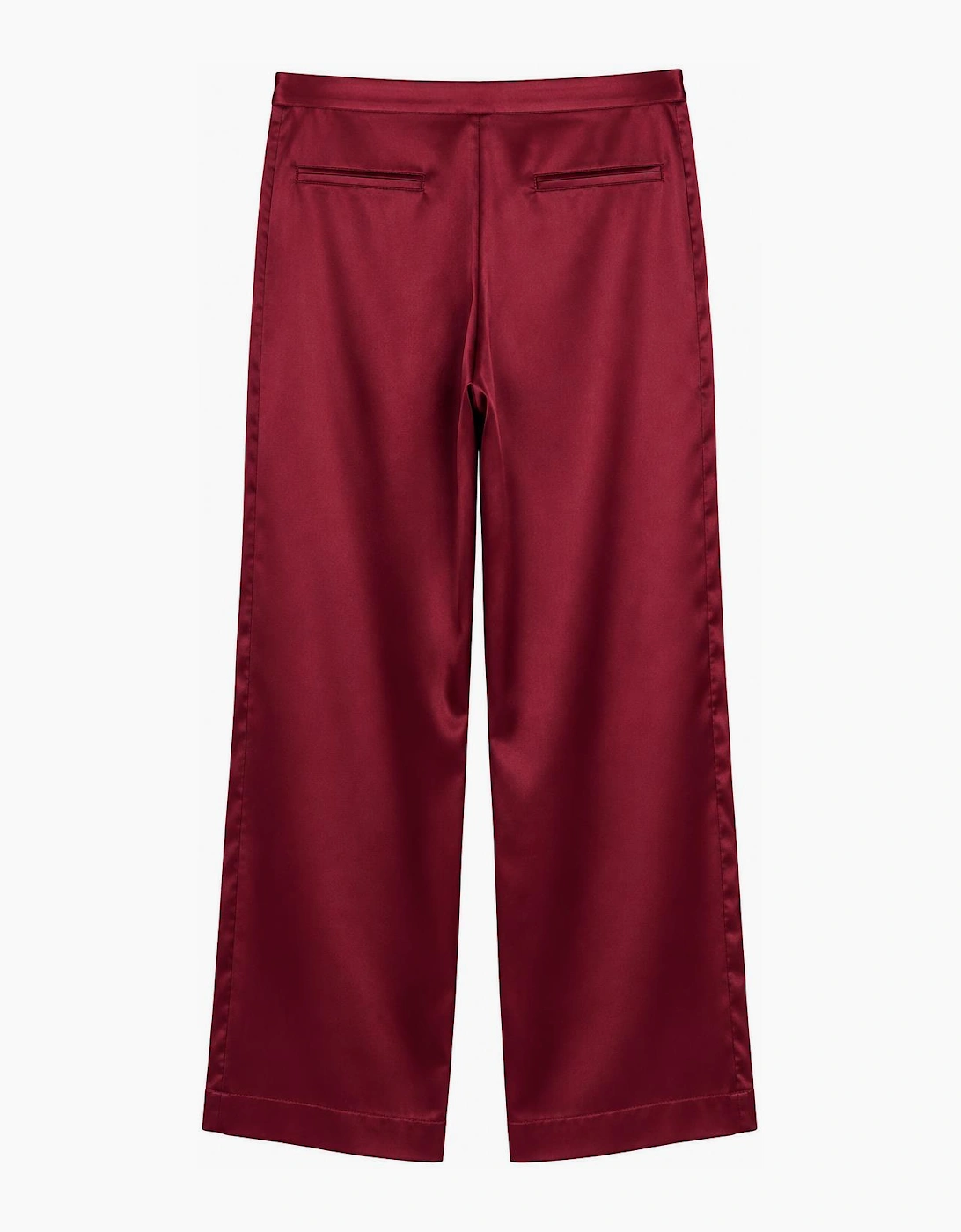 Silk wide leg trousers
