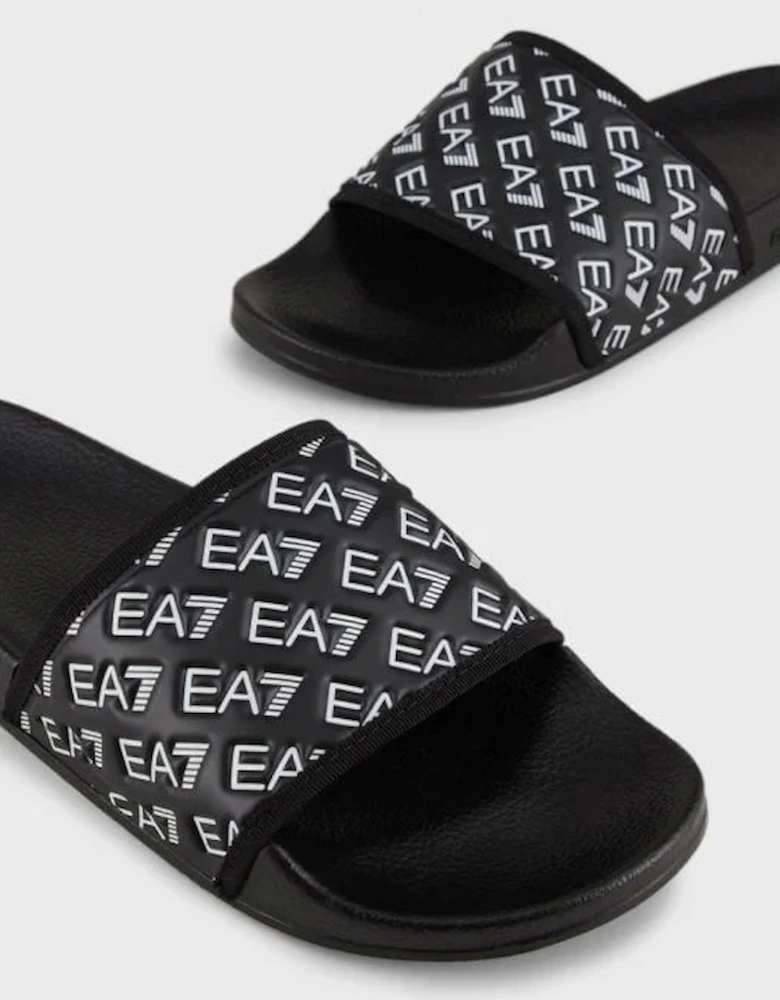 All Over Print Slider - Black / White