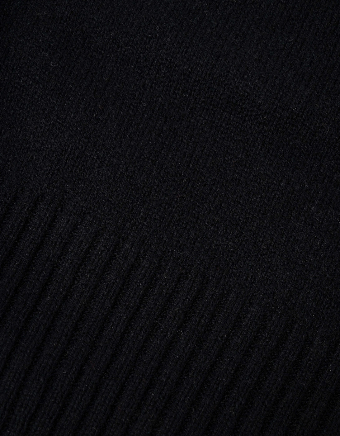 BOSS Orange Akaio R Mens plain-knit scarf with woven logo badge - Black 001