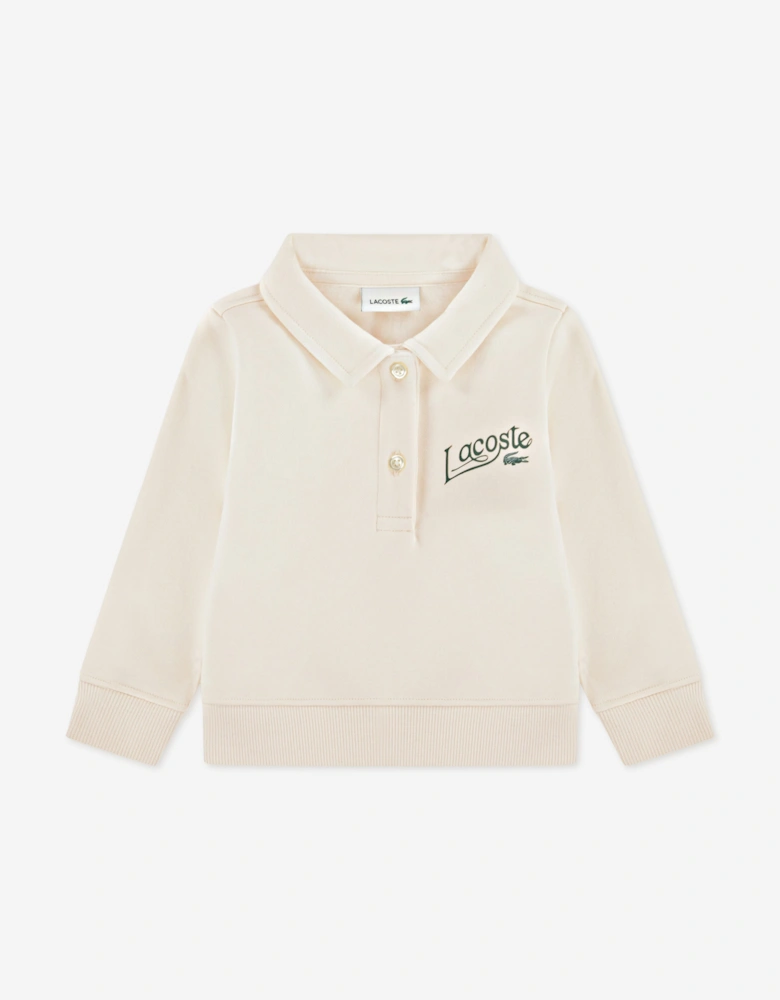 Lacoste Baby Polo Fleece Tracksuit in Ivory