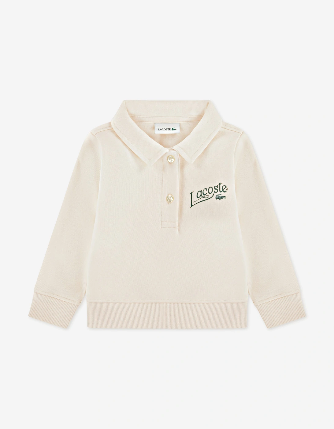 Lacoste Baby Polo Fleece Tracksuit in Ivory