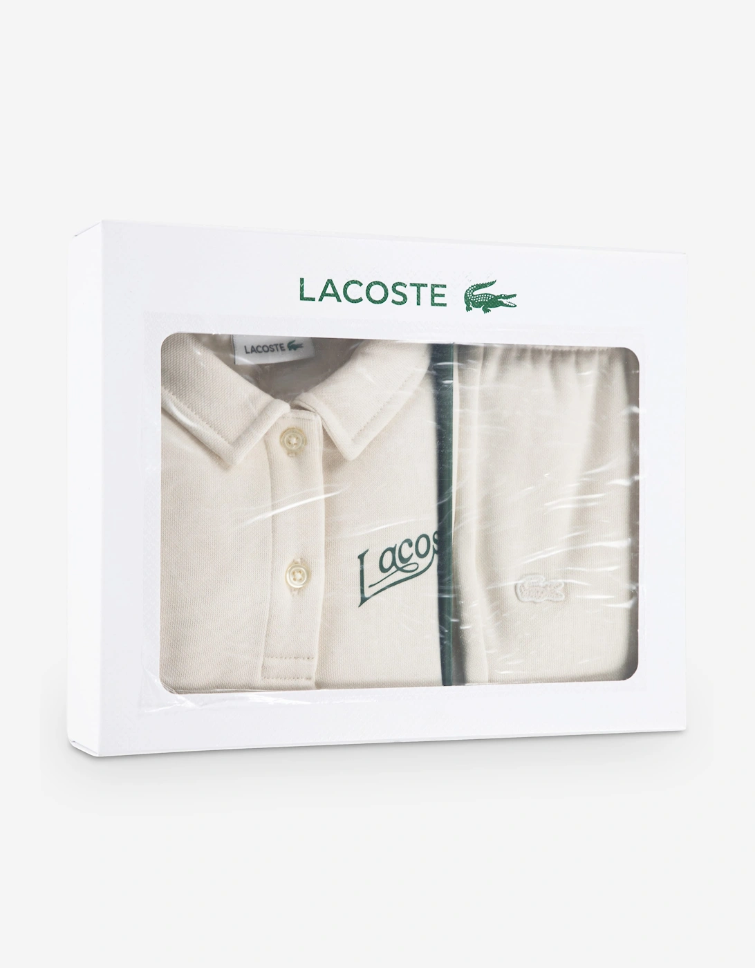 Lacoste Baby Polo Fleece Tracksuit in Ivory