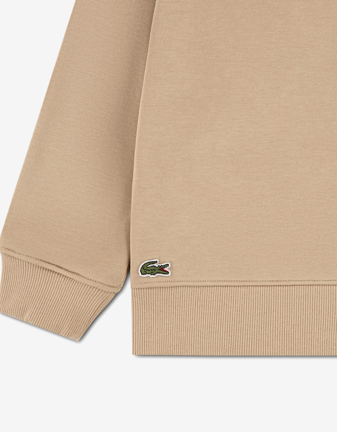 Lacoste Boys Applique Crew Sweatshirt in Beige