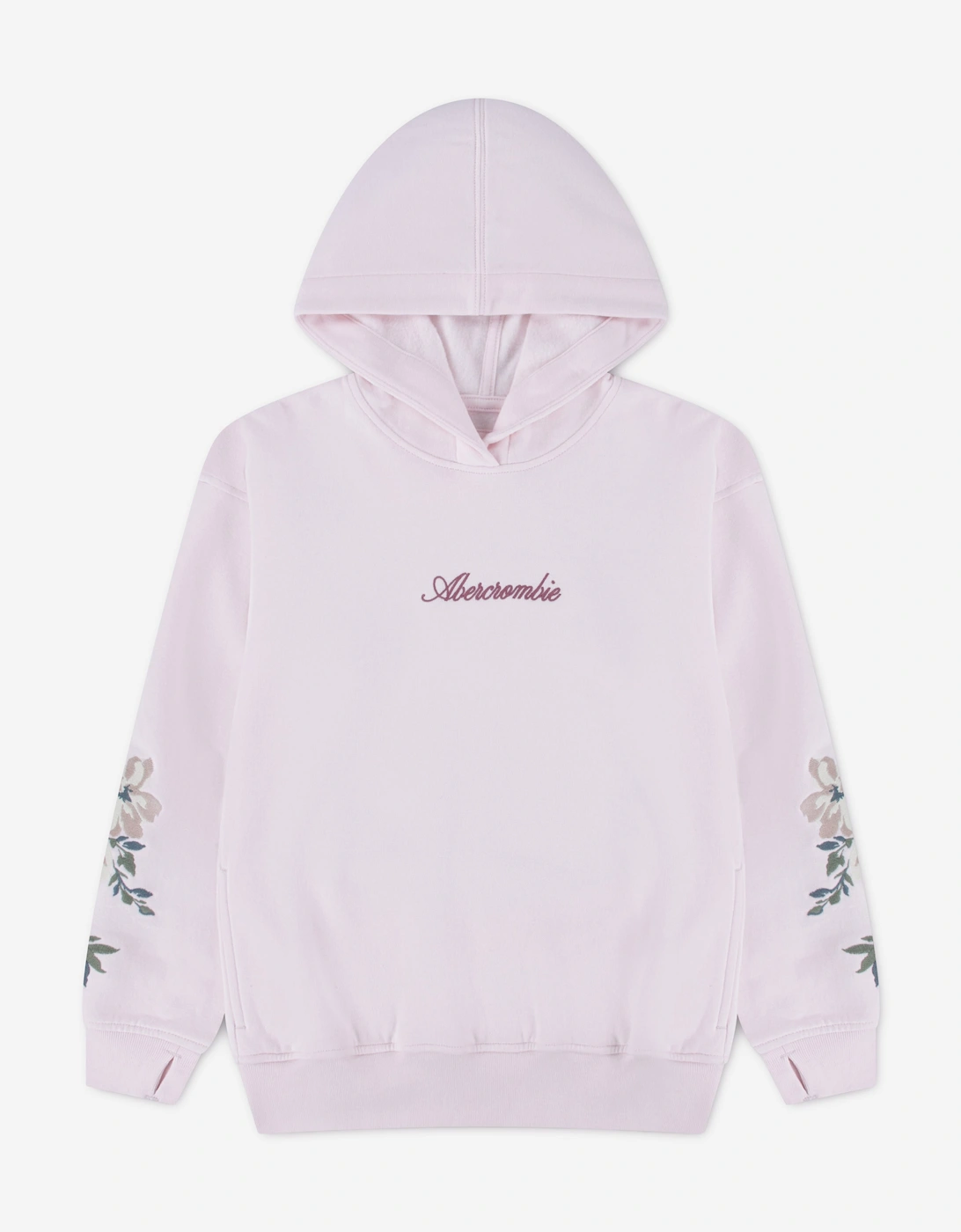Abercrombie & Fitch Abercrombie & Fitch Girls Embroidered Legging Friendly Hoodie in Pink