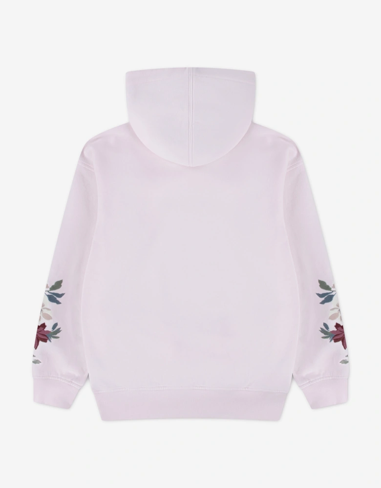 Abercrombie & Fitch Girls Embroidered Legging Friendly Hoodie in Pink