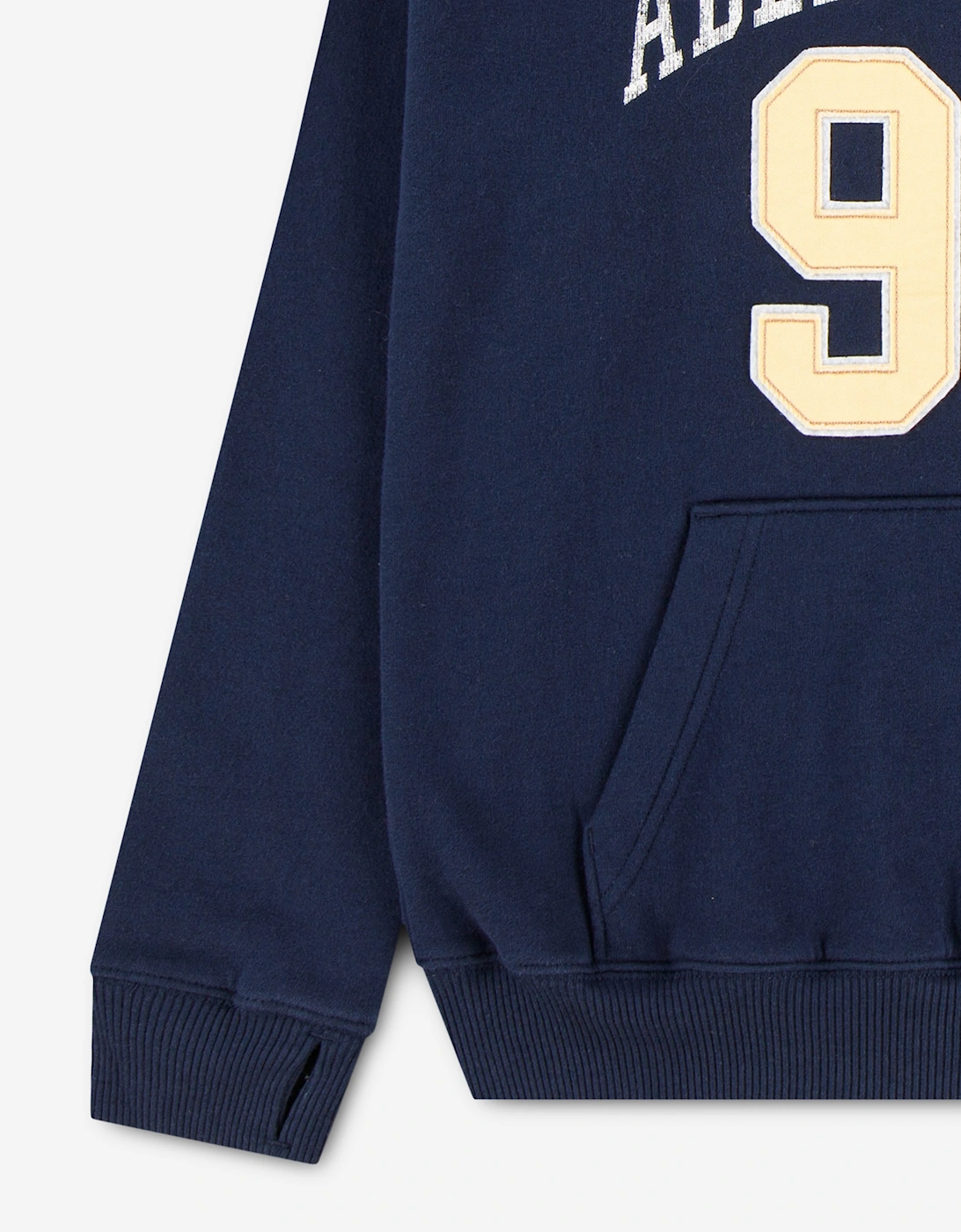 Abercrombie & Fitch Boys Logo Fleece Hoodie in Navy