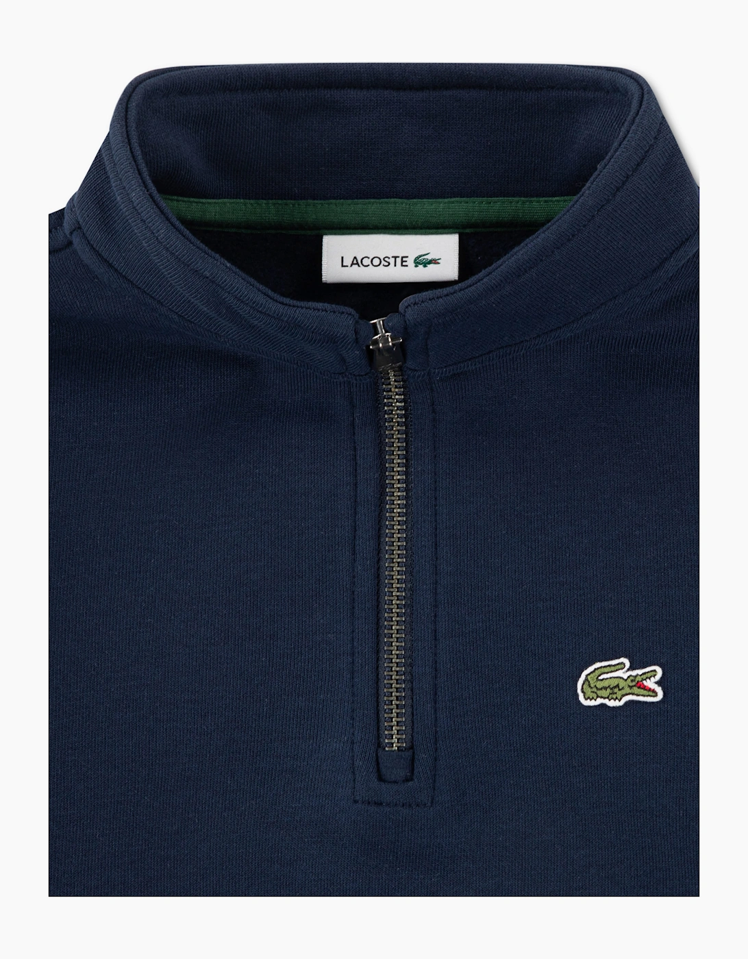 Lacoste Boys Core Fleece 1/2 Zip Sweatshirt in Navy