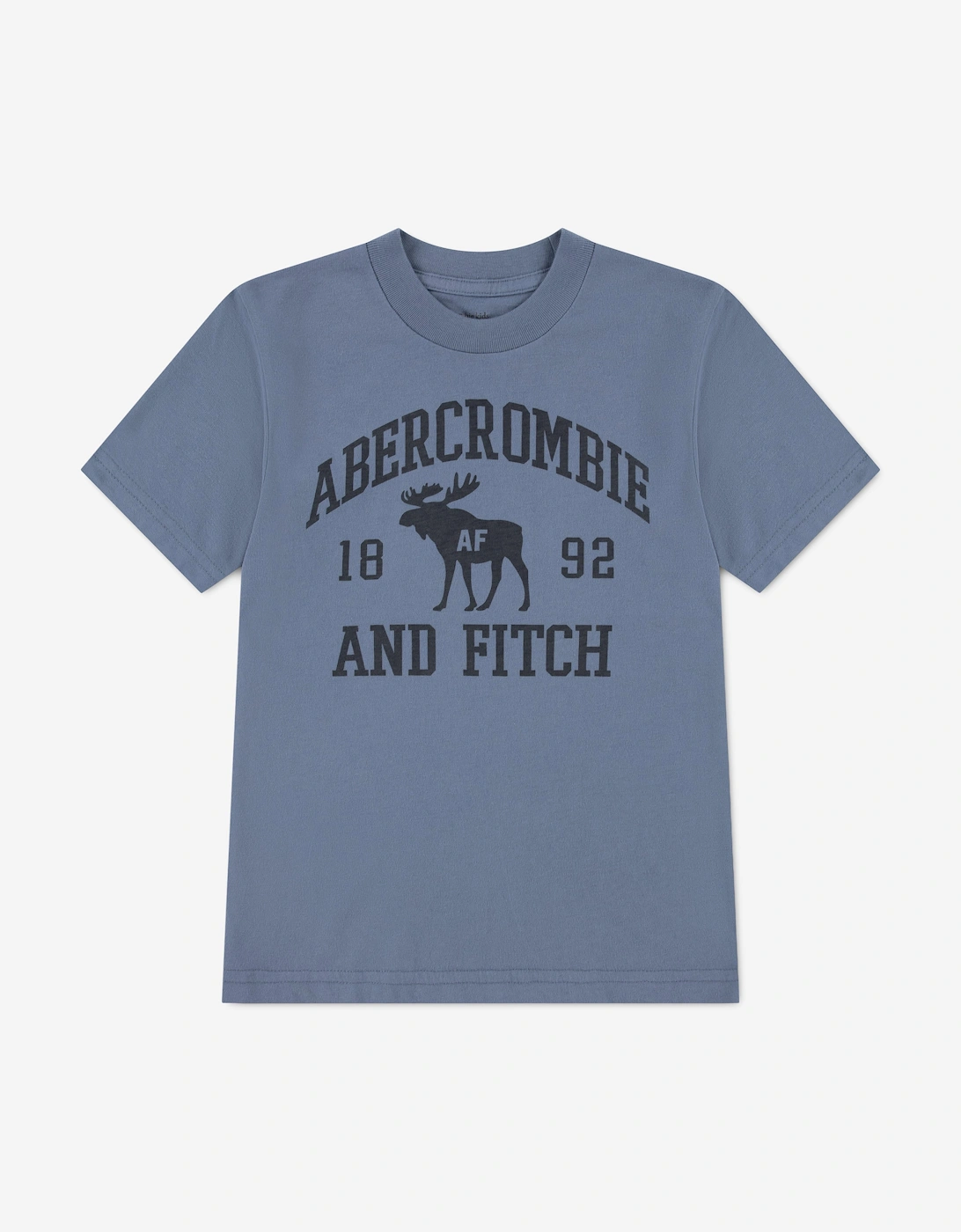 Abercrombie & Fitch Boys Moose Lockup T-Shirt in Blue