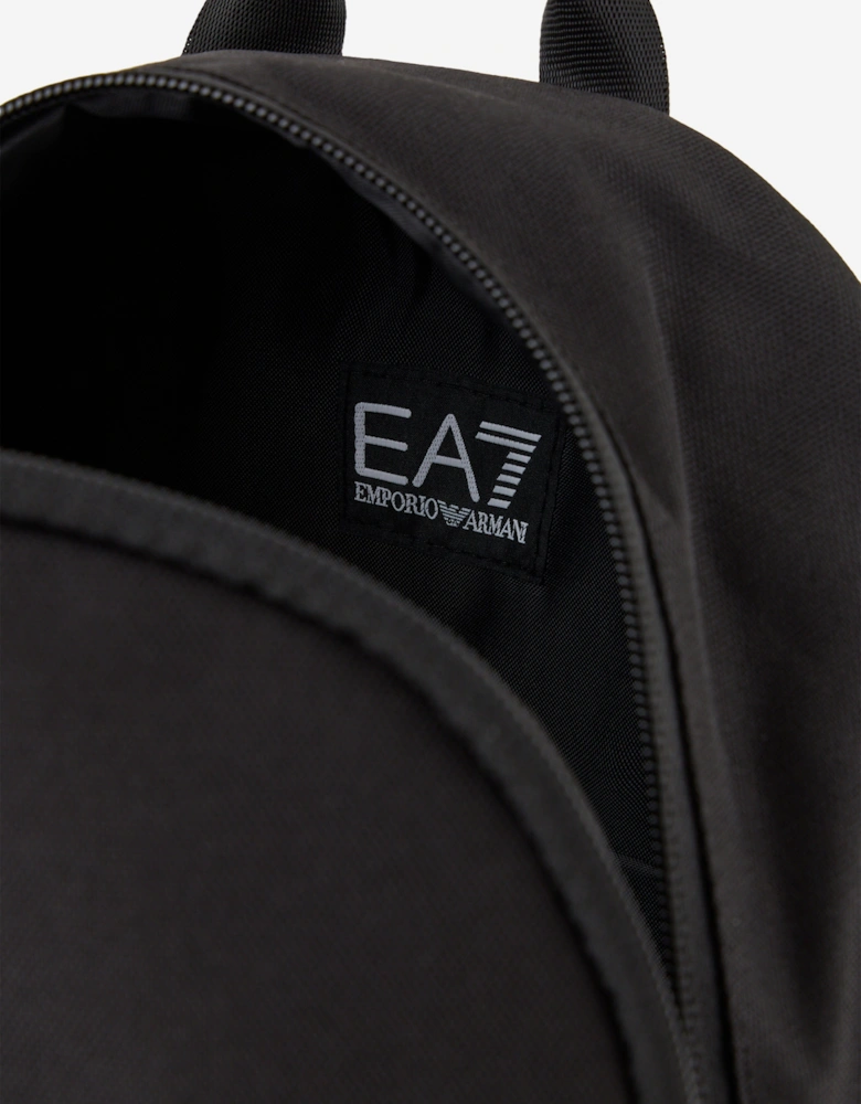 EA7 Emporio Armani Kids Gold Logo Backpack in Black (33cm)