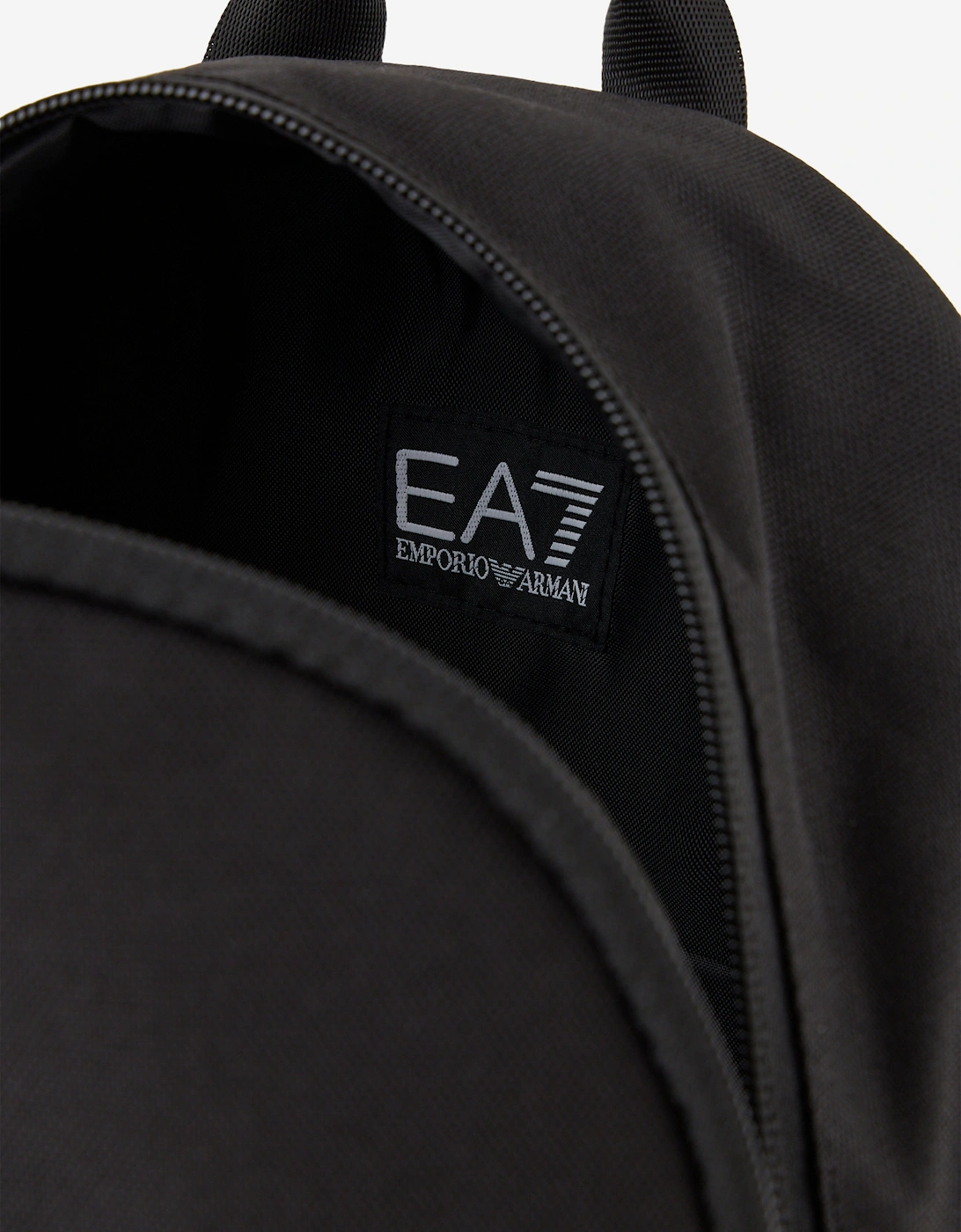 EA7 Emporio Armani Kids Gold Logo Backpack in Black (33cm)