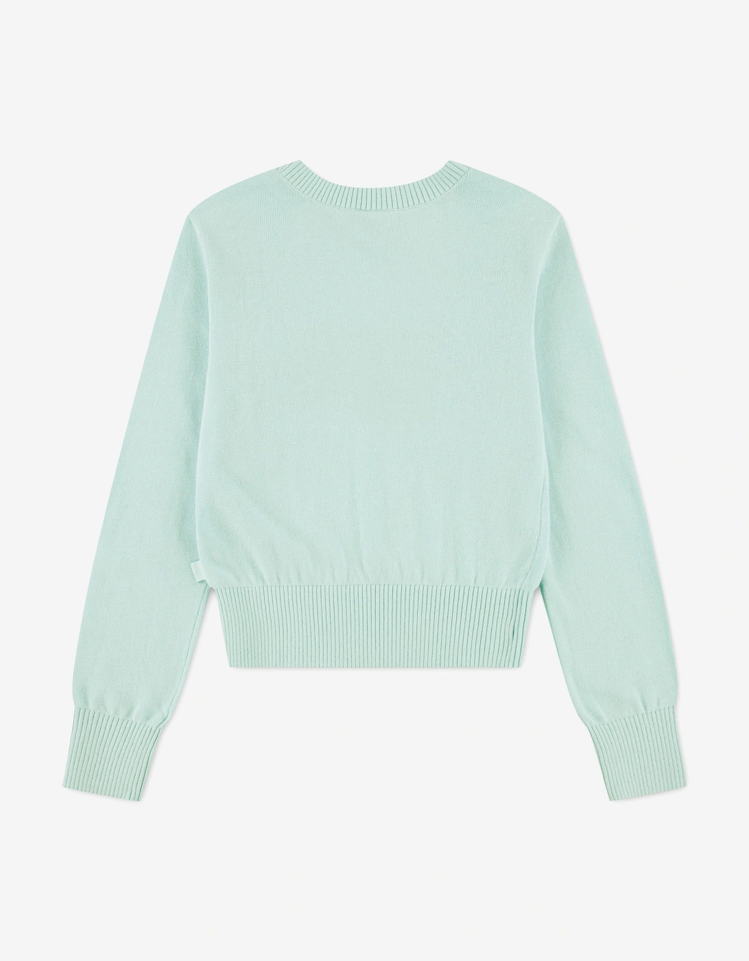 Abercrombie & Fitch Girls Intarsia Crew Sweatshirt in Blue