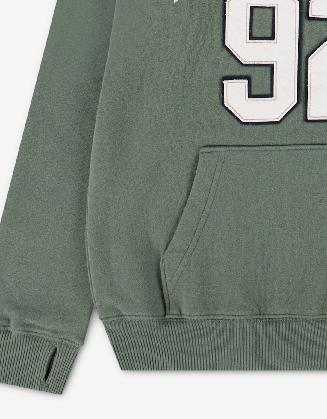 Abercrombie & Fitch Boys Logo Fleece Hoodie in Green
