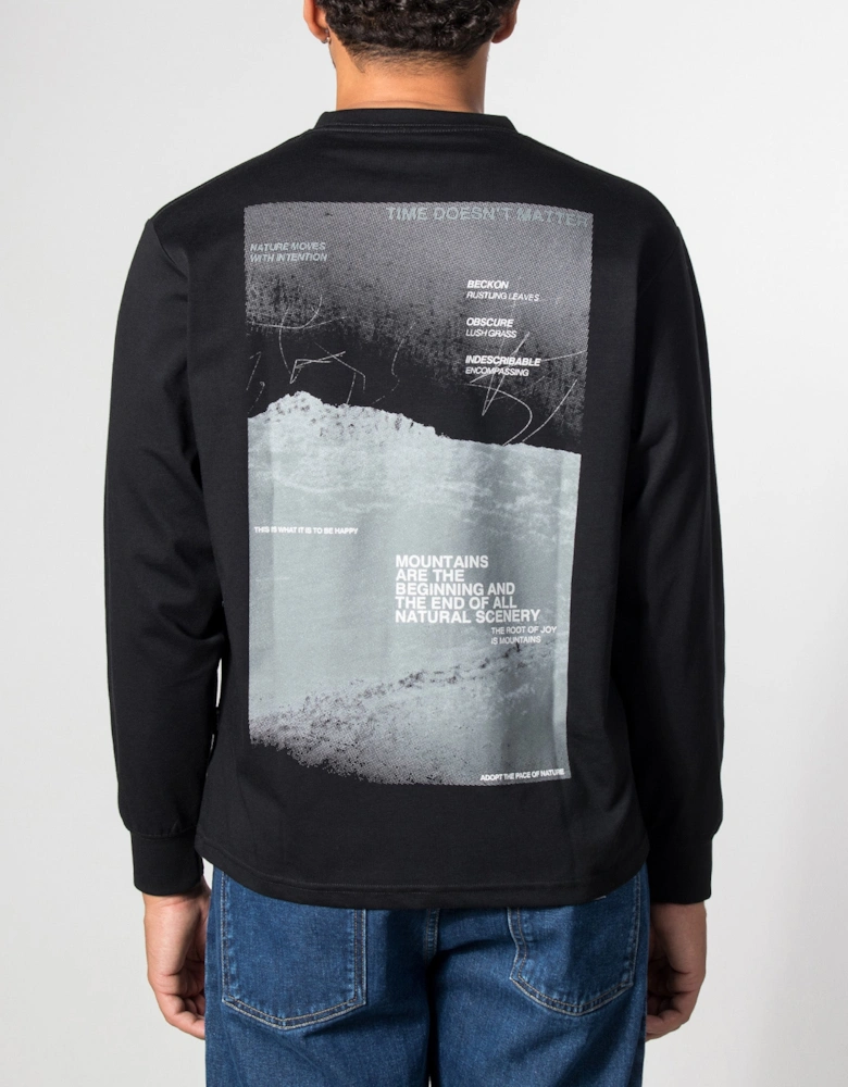 Relaxed Fit Campscape Long Sleeve T-Shirt