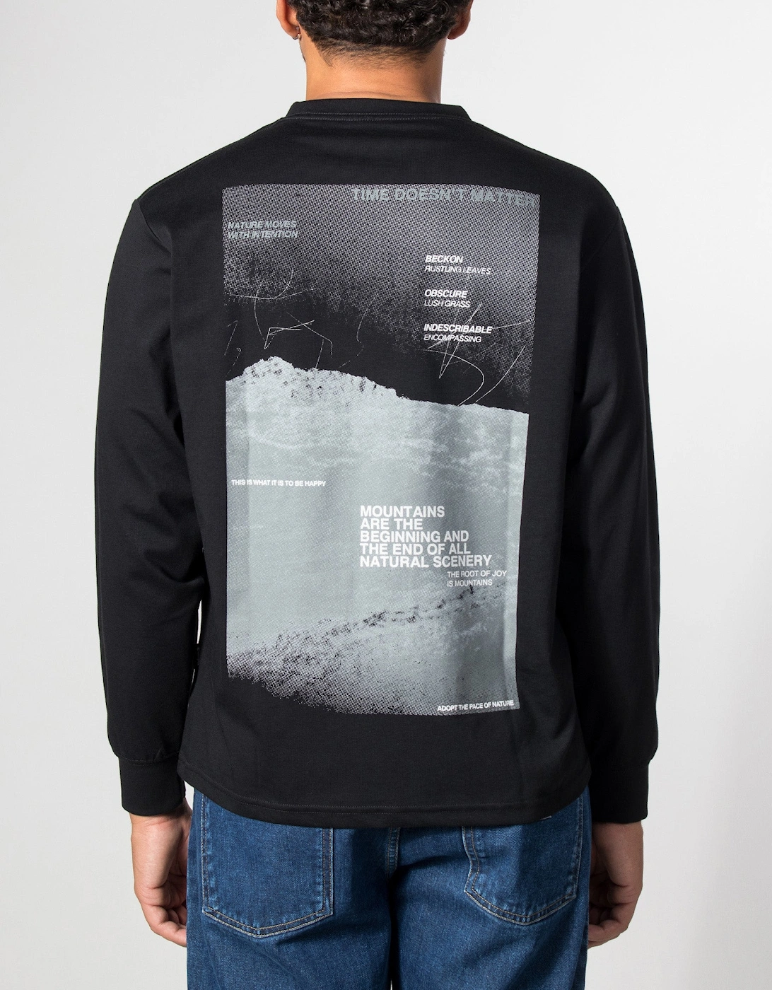 Relaxed Fit Campscape Long Sleeve T-Shirt