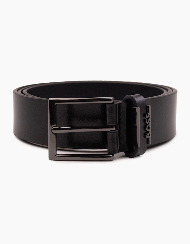 Hugo Boss Cole Italian Leather Belt Black 001