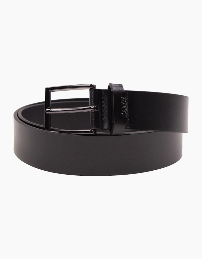 Hugo Boss Cole Italian Leather Belt Black 001