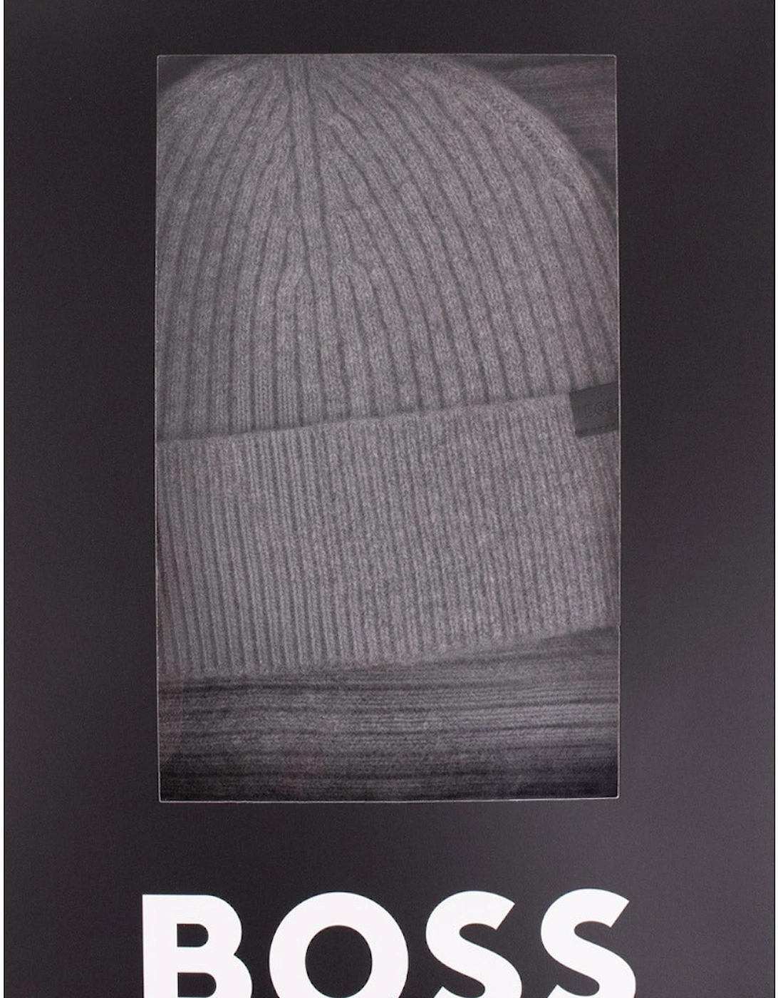 Hugo Boss Gift-Boxed Hat and Scarf Set Silver 041