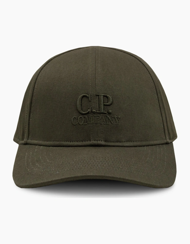 Cp Company Embroidered Logo Cap KHAKI 683