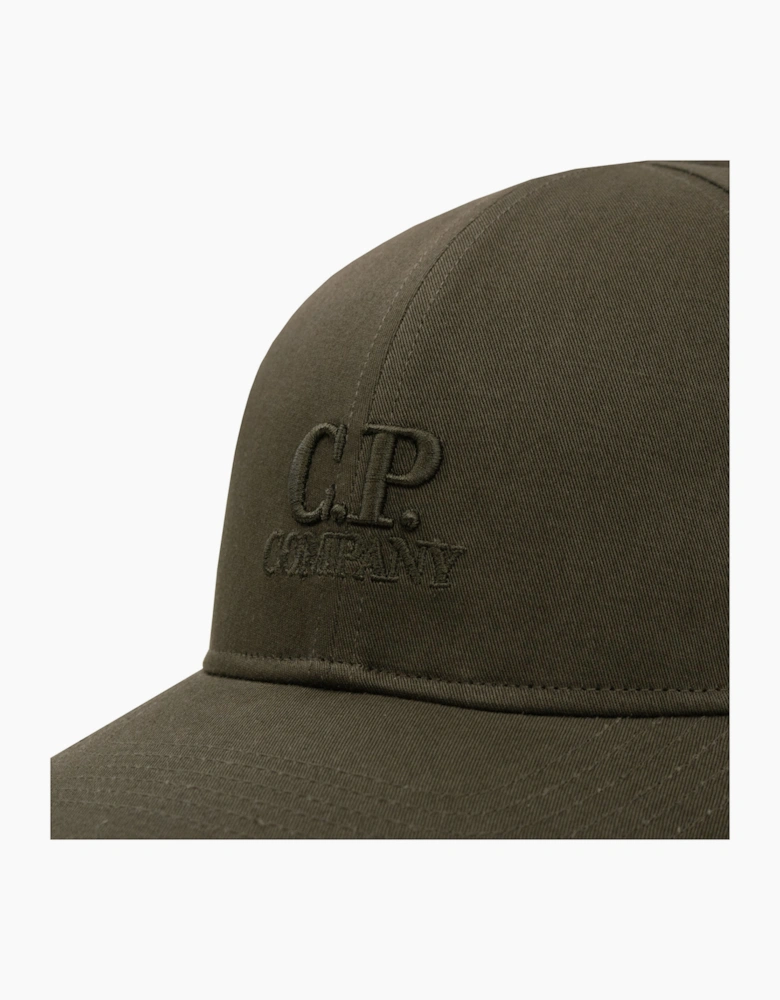 Cp Company Embroidered Logo Cap KHAKI 683