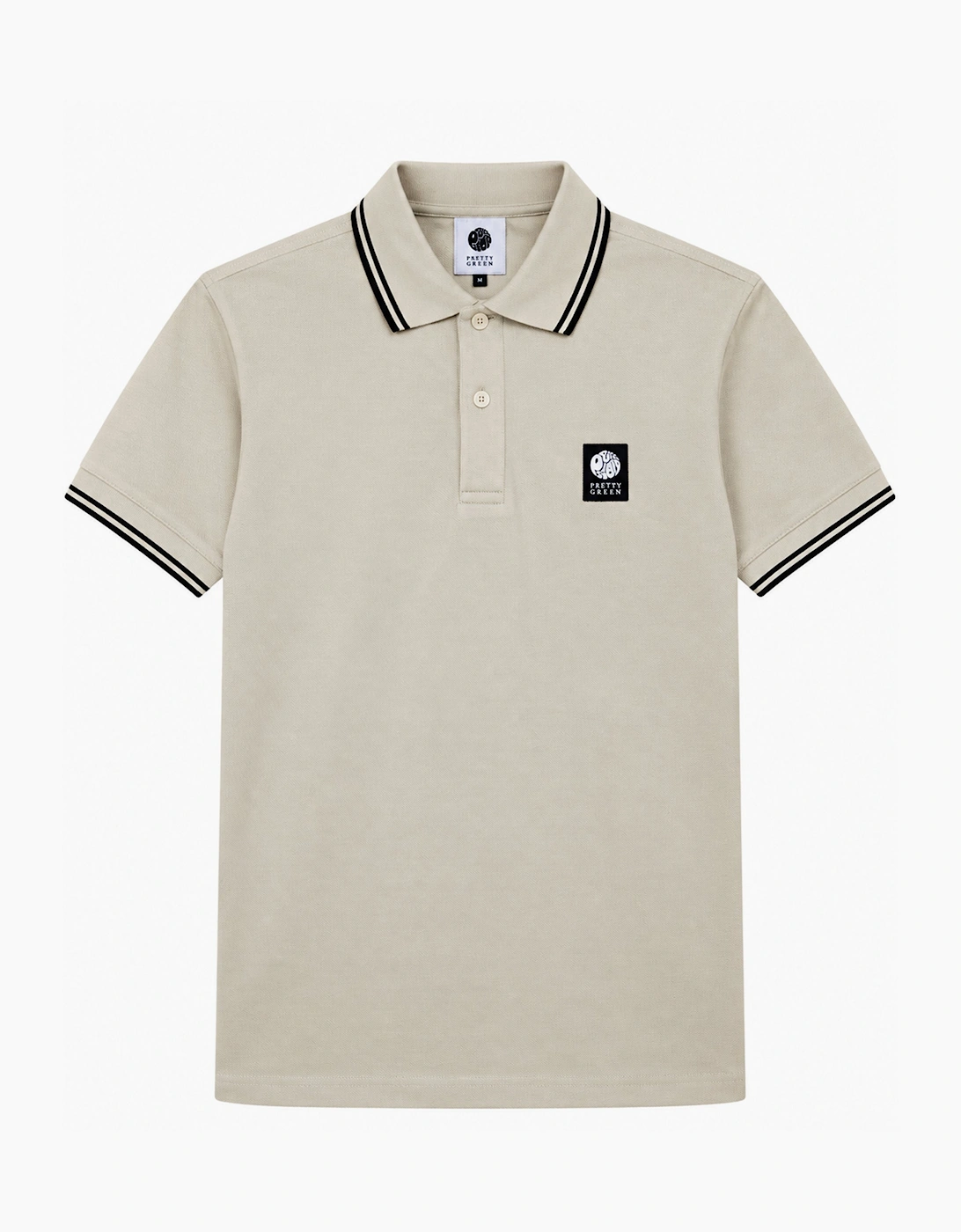 Pretty Green Men's Pretty Green Rayner SS Polo CHAMPA - Tan